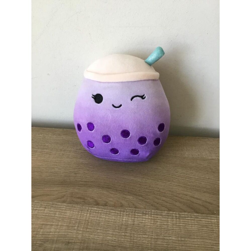 Squishmallows Poplina the Purple Boba Tea Plush Toy